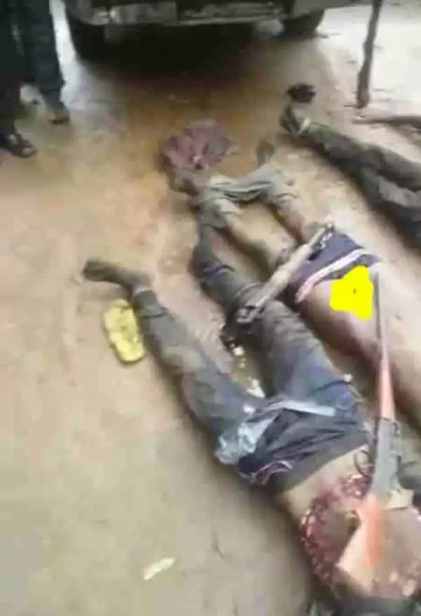 Kidnappers Of Police Officer In Ogun Caught, Stripped Unclad By Police (Photos)